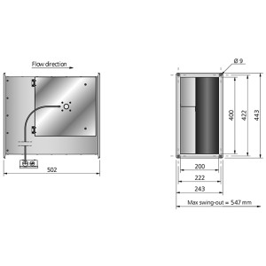 RKB 400x200 E1 ErP Kanalfläkt