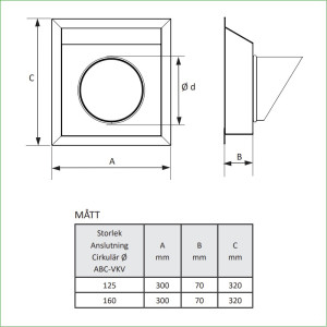 VKV 160 Brun RAL 8017