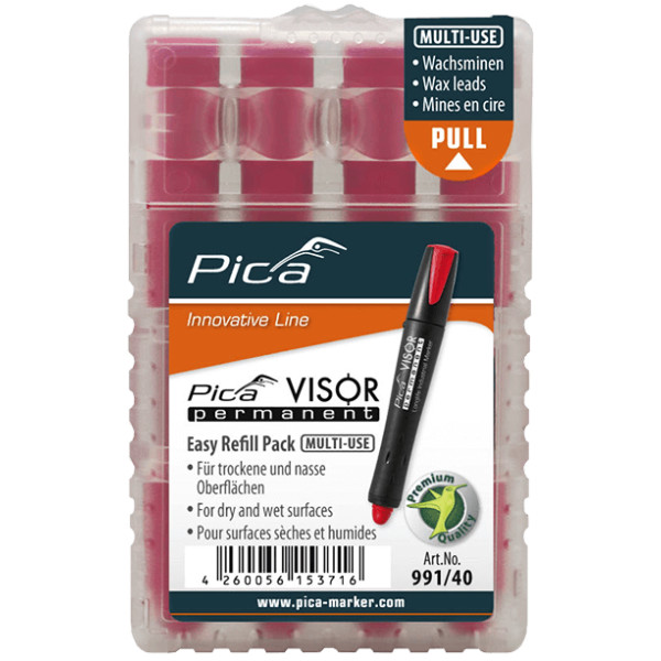 Pica VISOR Refill Pack Röd